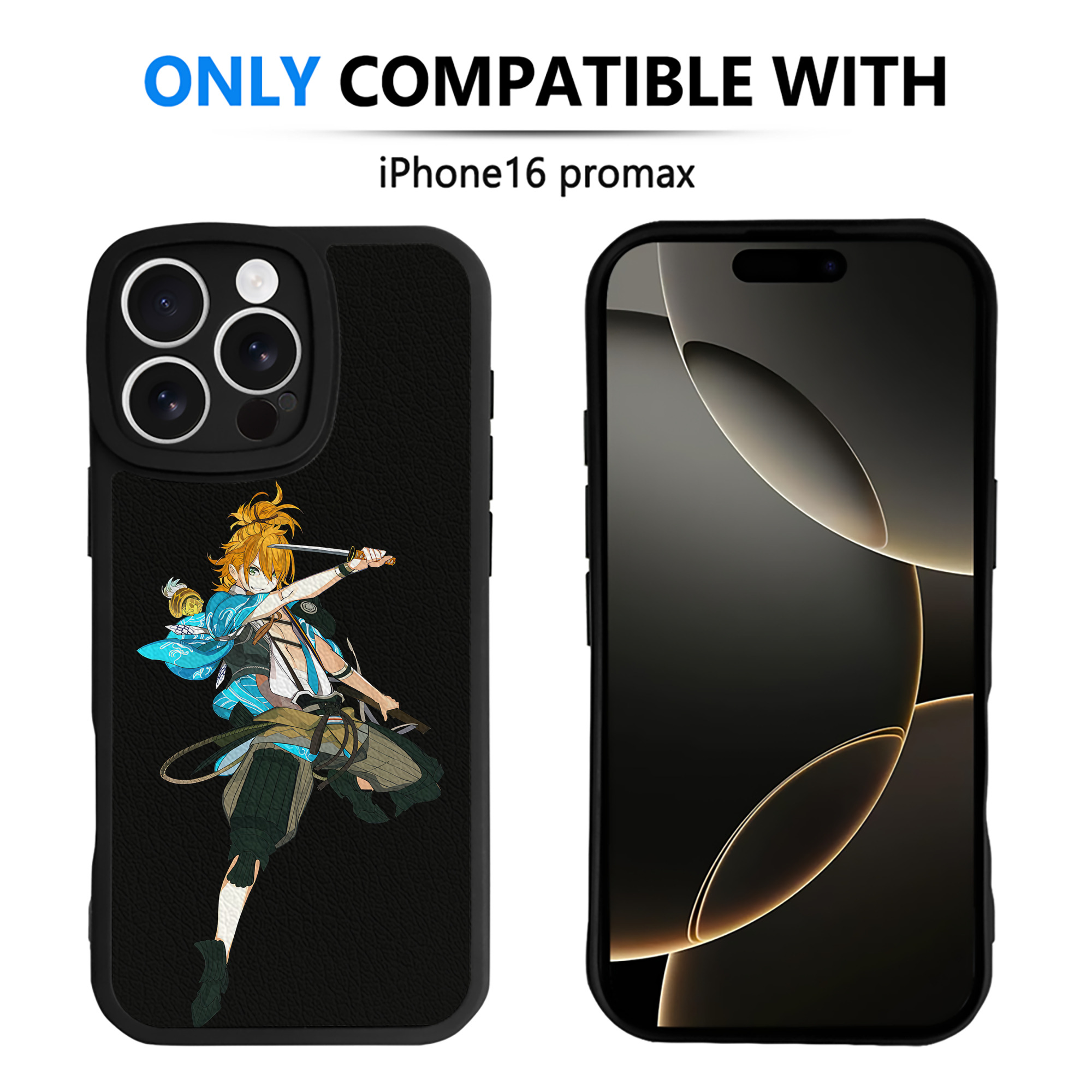 （画像用） 刀剣乱舞 Touken Ranbu 【iPhone 16シリーズ対応】シリコンスマホケース（レザー調） 材質：シリコン